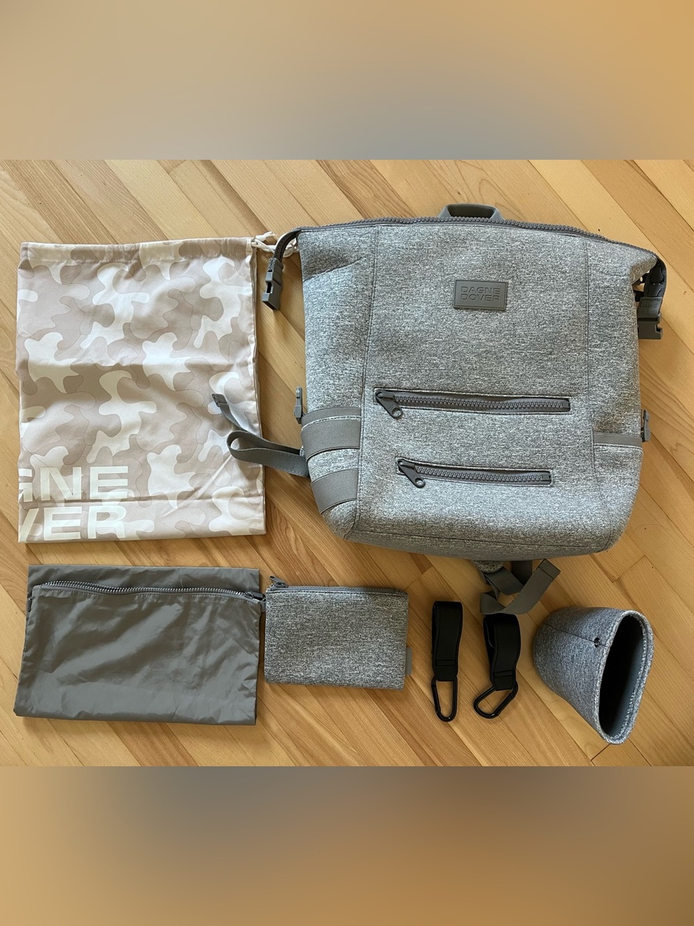 Dagne Dover Gray Baby Bag with Accessories